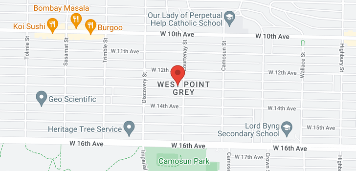 map of 4215 W 13TH AVENUE